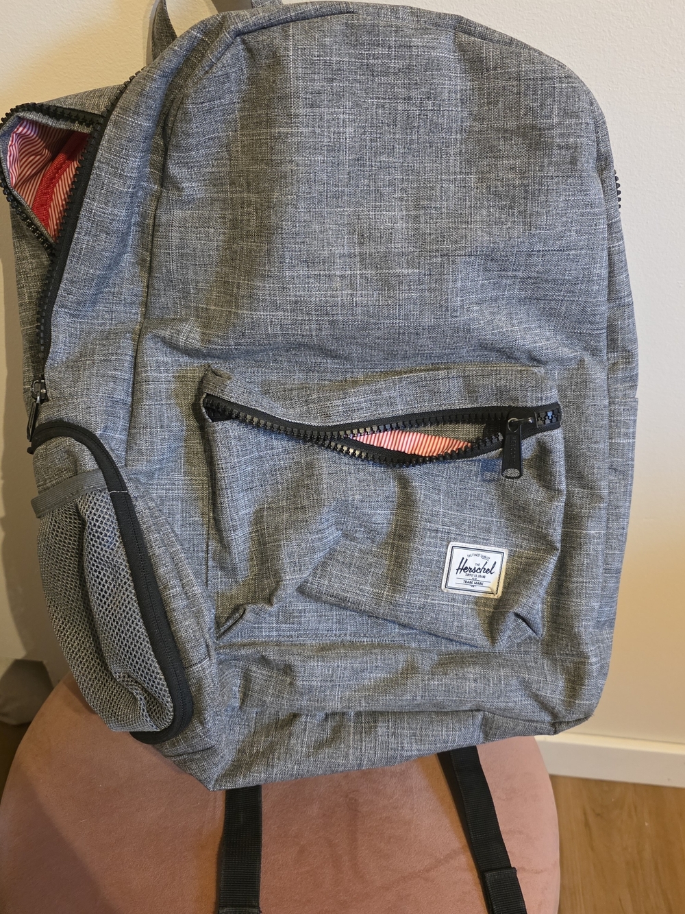 Herschel Supply Company Grey Diaper Bag with Changing Mat